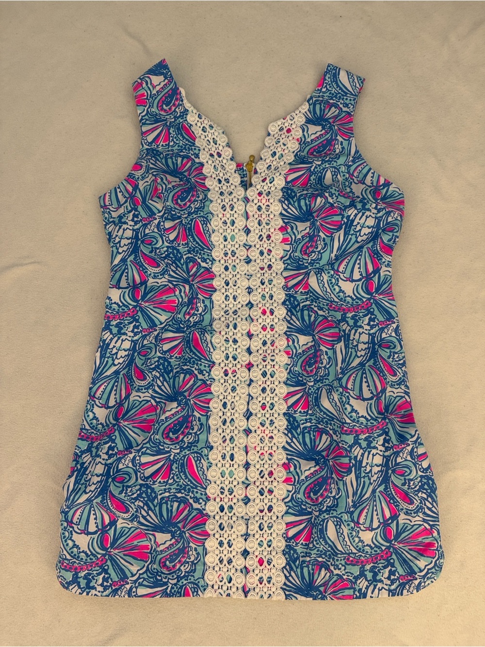 Lilly Pulitzer “My Fans” print dress  size L
